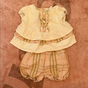 Burberry Cream Baby Garment